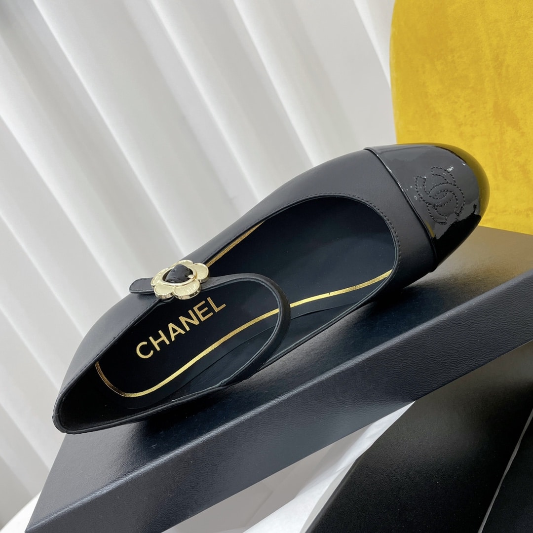 Chanel Mary Janes Black