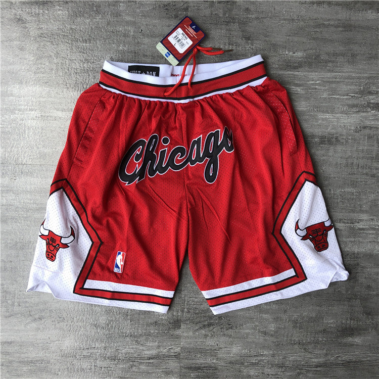 Chicago Bulls JUST DON co-branded shorts Chicago version