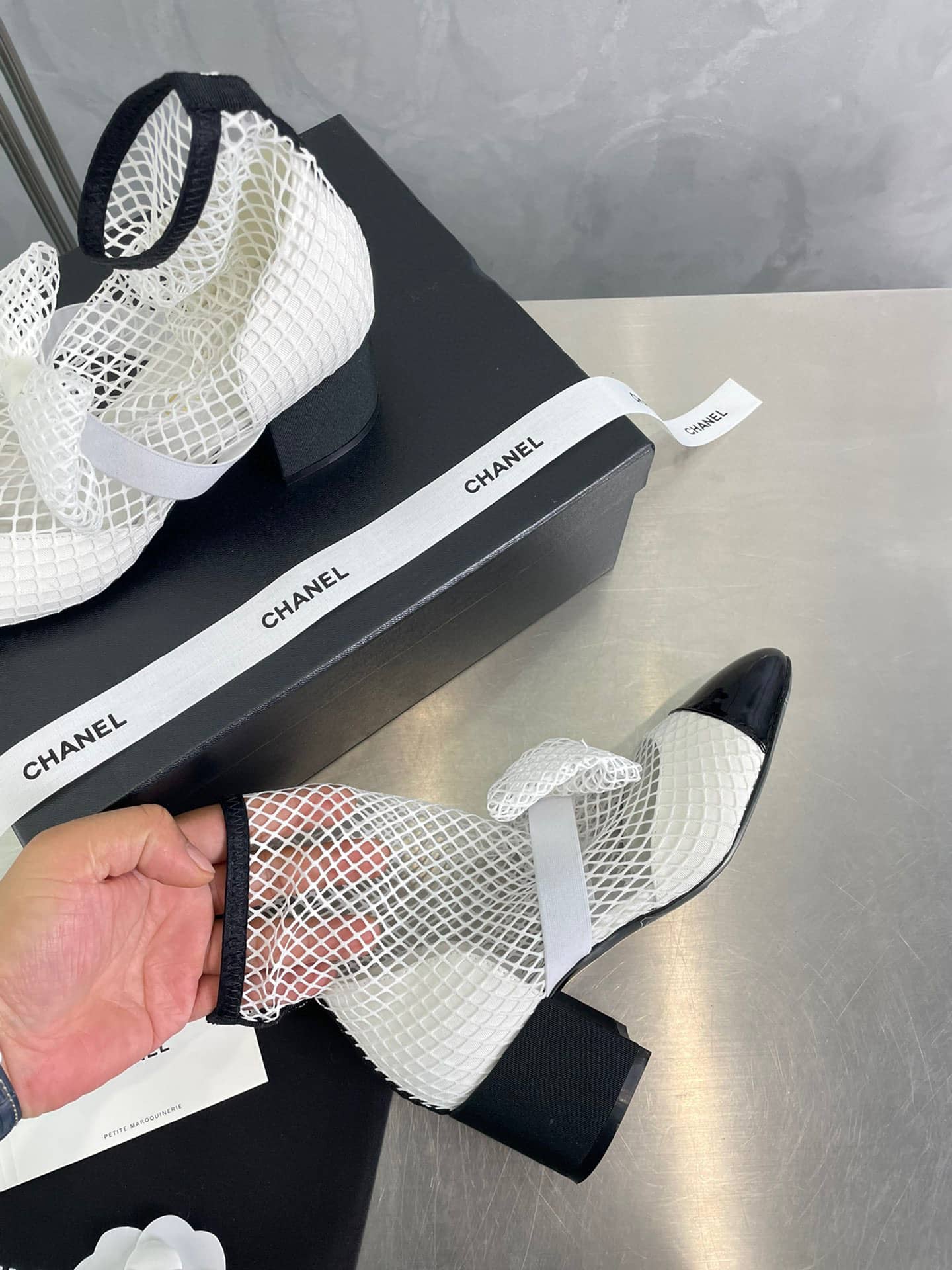 Chanel Mary Janes White And Black G40097 Y56613 K5928