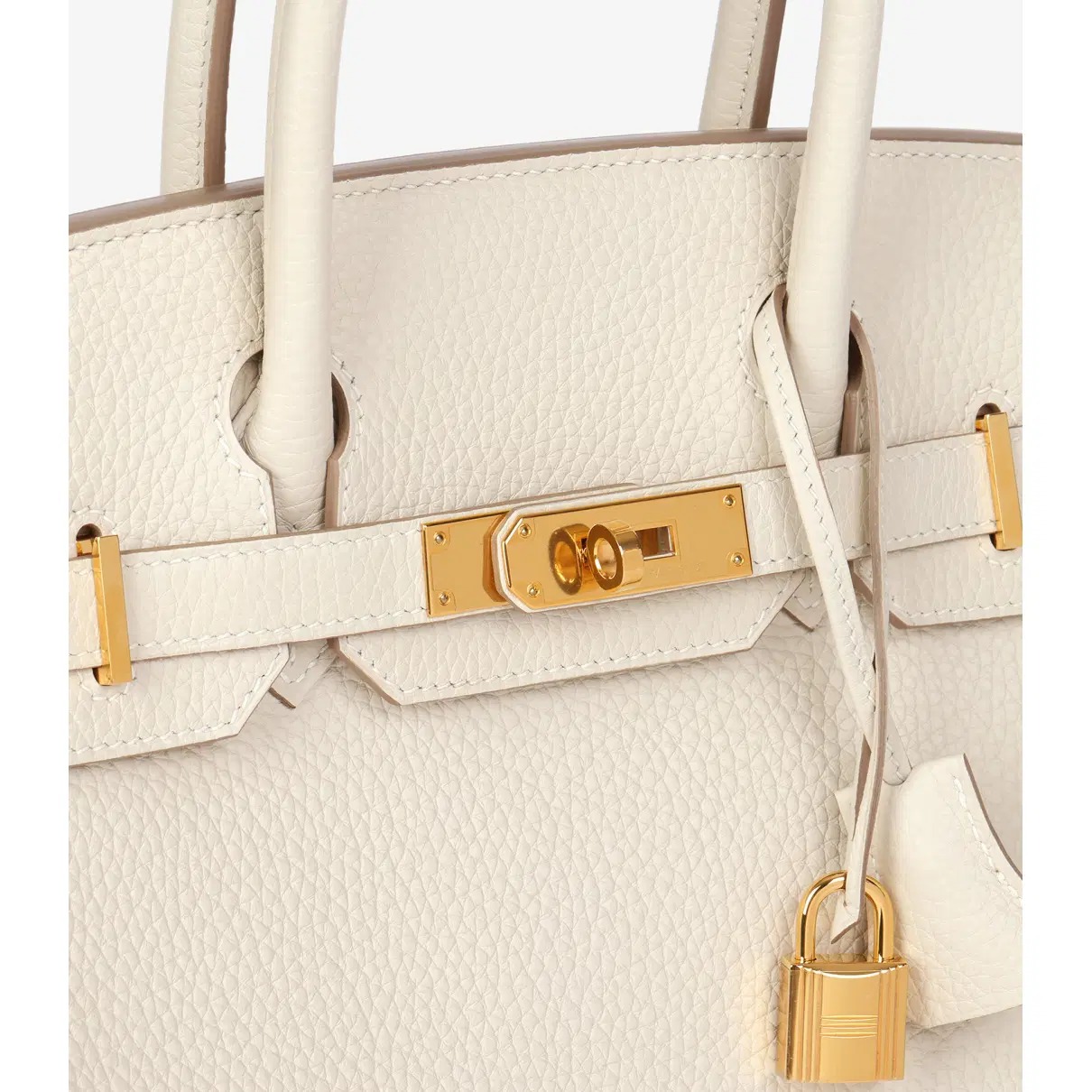Hermes Birkin 25Cm White Togo Leather Gold Hardware 237490