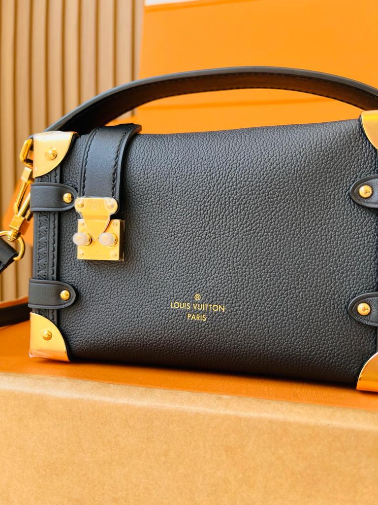 Louis Vuitton PM Side Trunk Bag Black 19cm M23817