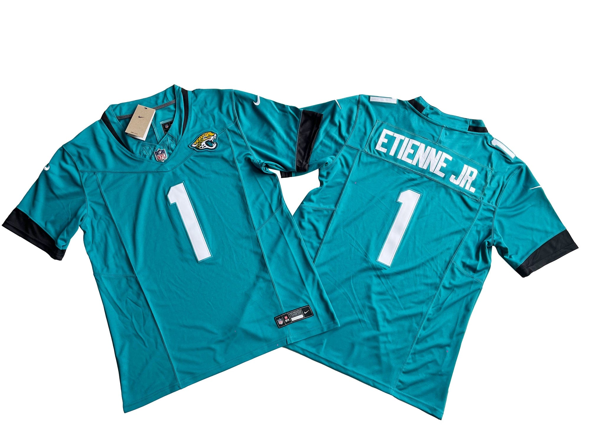 Jacksonville Jaguars 1# Travis Etienne Jr Nike Vapor F.U.S.E. Limited Jersey