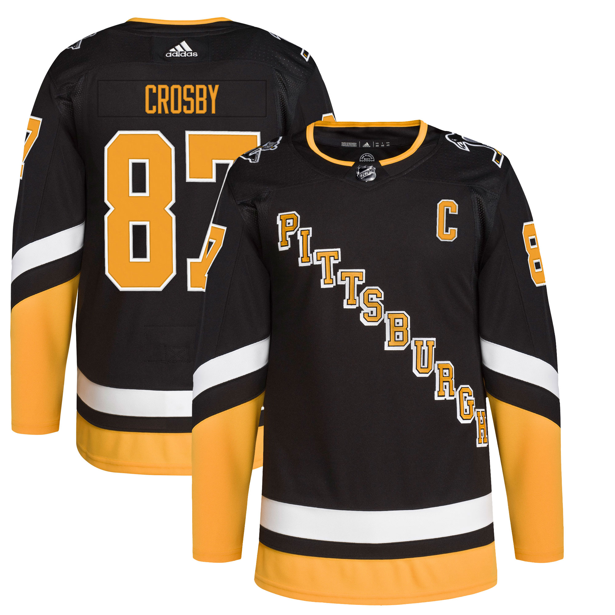 Sidney Crosby Pittsburgh Penguins adidas Alternate Primegreen Authentic Player Jersey – Black