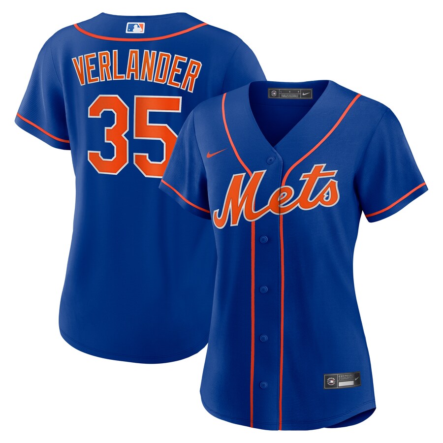 Justin Verlander New York Mets Women's Alternate Player Jersey Royal