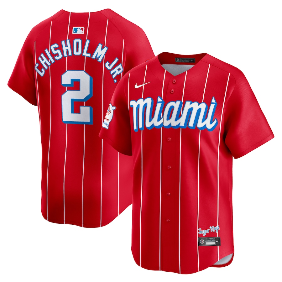 Jazz Chisholm Jr. Miami Marlins City Connect Limited Player Jersey Red