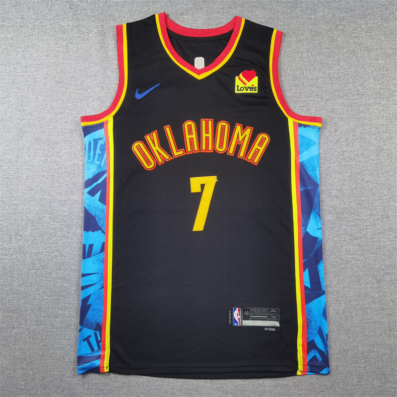 Unisex Oklahoma City Thunder 2024/25 Embroidered Swingman Jersey City Edition