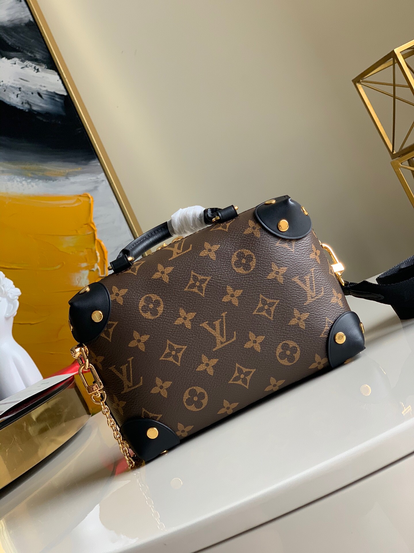 Louis Vuitton Monogram Petite Malle Souple 20Cm M45571