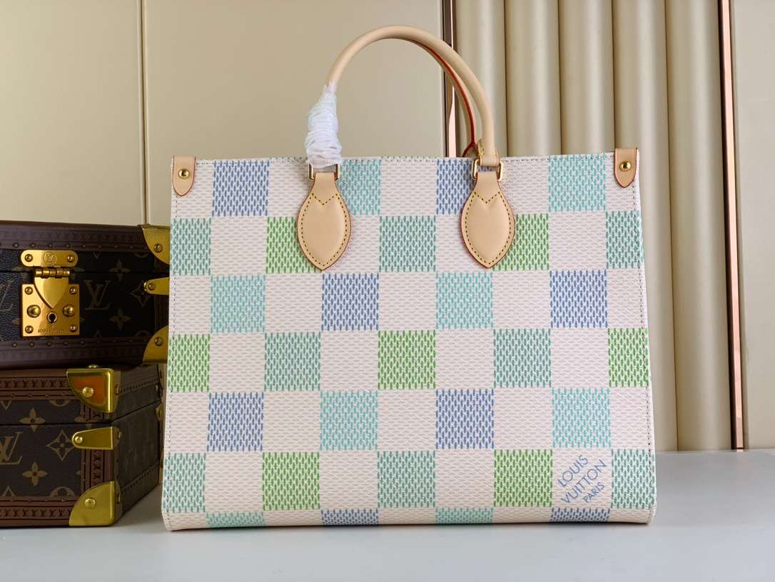 Louis Vuitton Onthego Mm Autres Toiles Damier Pistachio N40518 35Cm