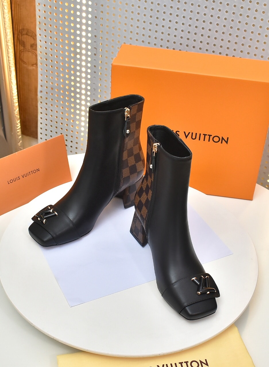 Louis Vuitton Shake Ankle Boots Black And Brown