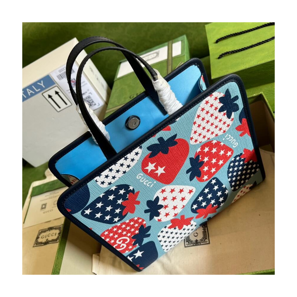 Gucci Strawberry Star Tote Bag
