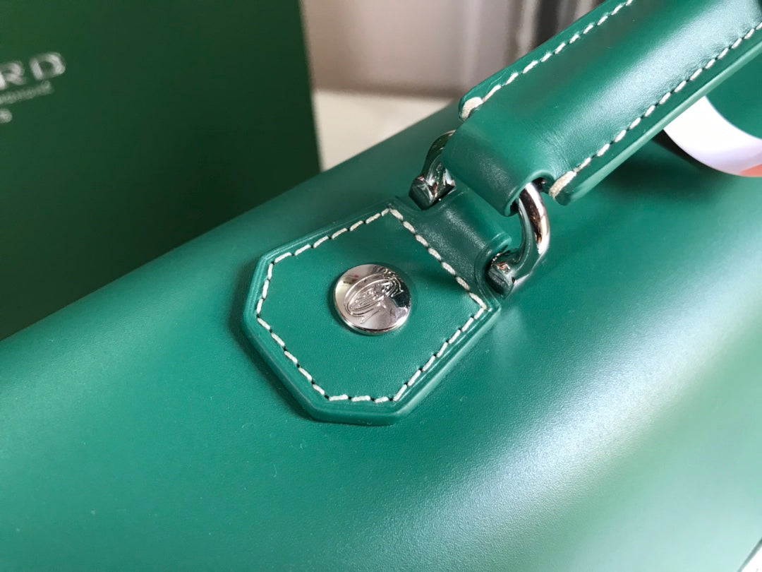 Goyard Citadin Bag 38Cm Green Canvas