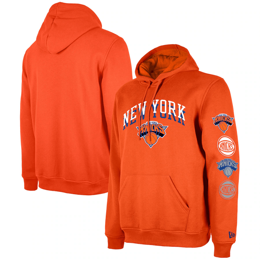 New York Knicks  2023/24 City Edition Pullover Hoodie - Orange