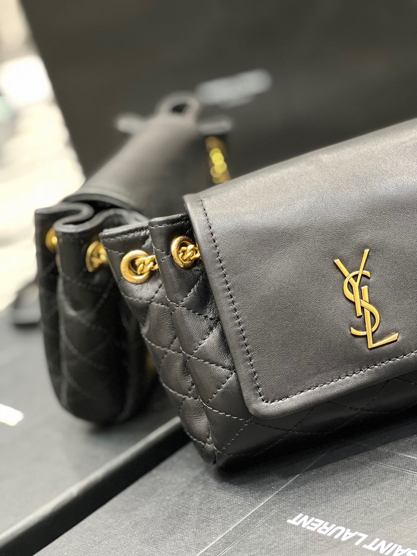 Saint Laurent Mini Nolita In Black 18Cm