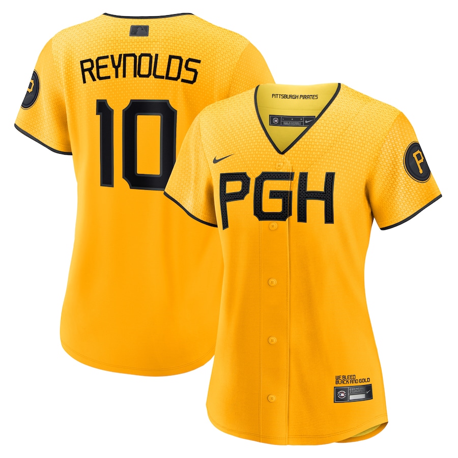 Bryan Reynolds Pittsburgh Pirates Women's City Connect Player Jersey Gold