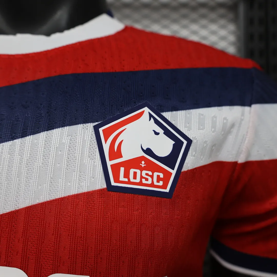 2026/27 Ligue 1 Lille Team Home Football Jersey Player Version - JerseyFun