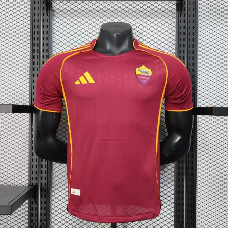 2025/2026 Serie A AS Roma Team Home Football Jersey Player Version