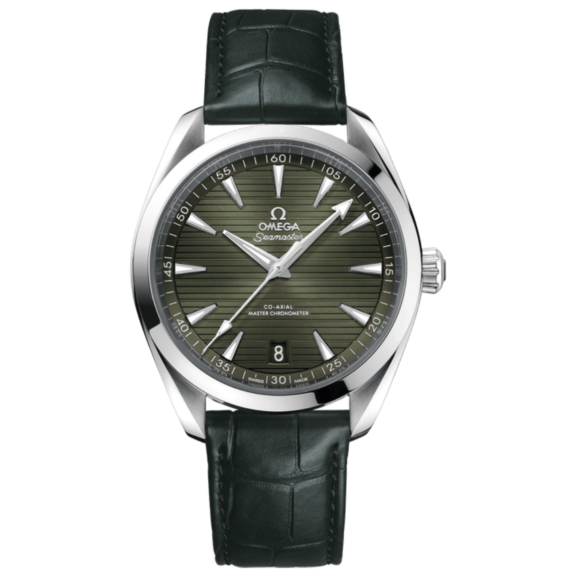 OMEGA Seamaster Aqua Terra 150m Watch, 41mm, Stainless Steel Case with Leather Strap