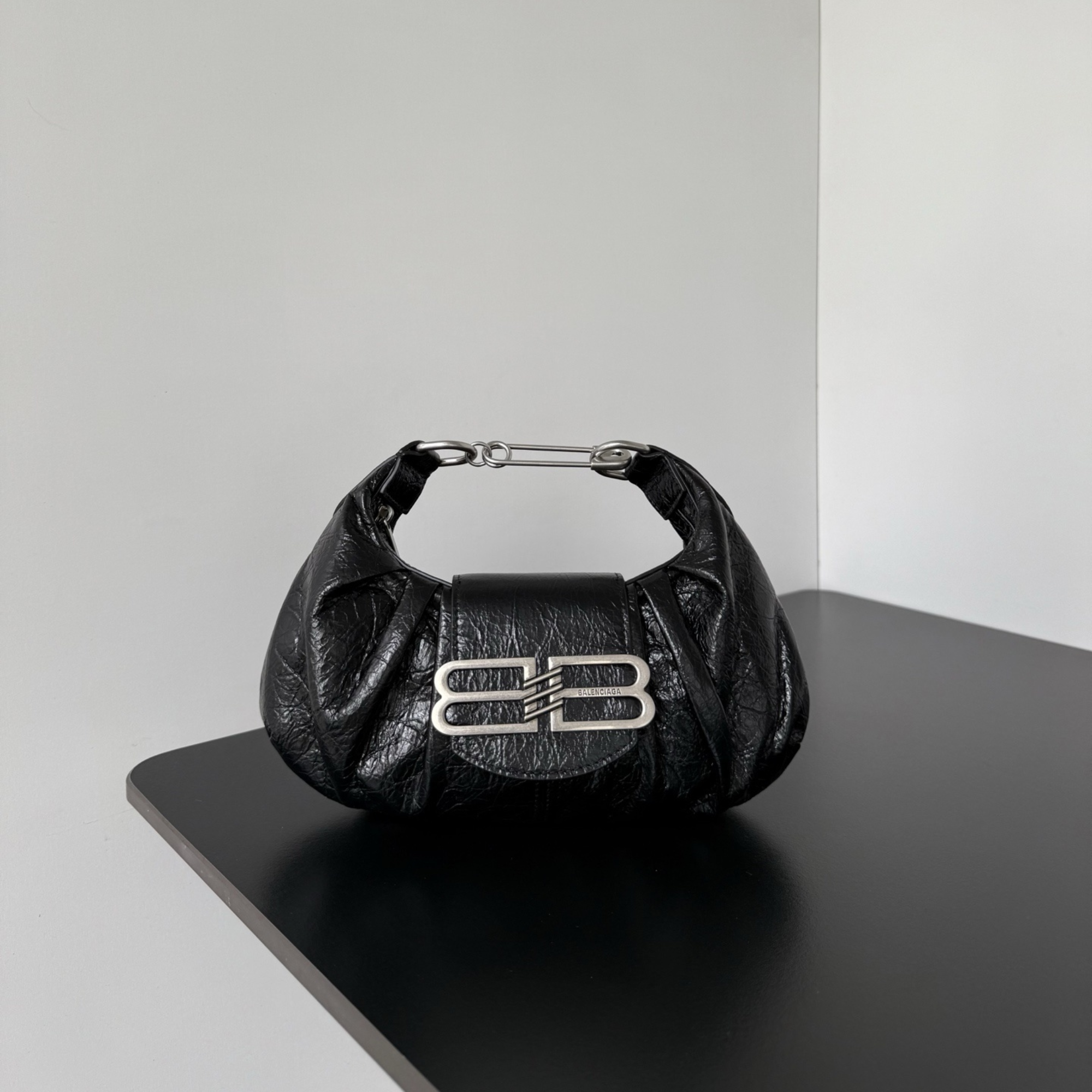 Balenciaga Pamela Shoulder Bag Small Black 28cm/11in