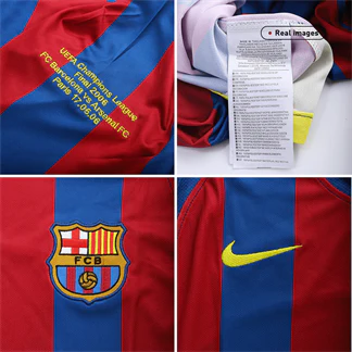 Barcelona 2005/06 Retro Home Soccer Jersey - UCL