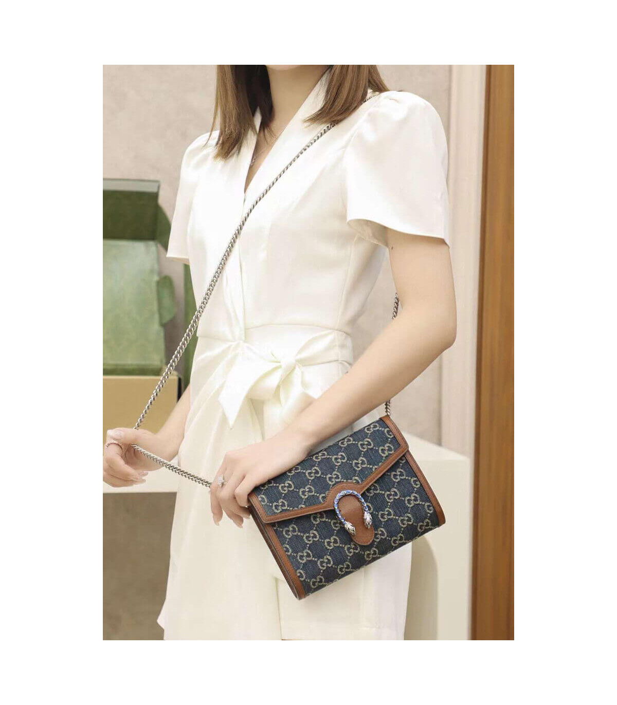 Gucci Dionysus Mini Chain Bag ‘Blue’ 20cm