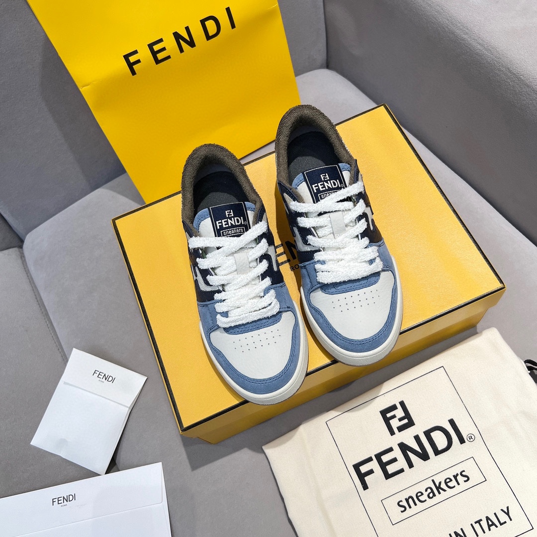 FENDI Match Canvas low-top  sneakers