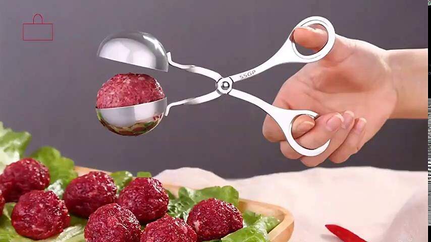 Meatball Maker Clip Spoon Stainless Steel Meatballs Mold Fried Fish DIY Meatballs Making Kitchen Cooking Accessories