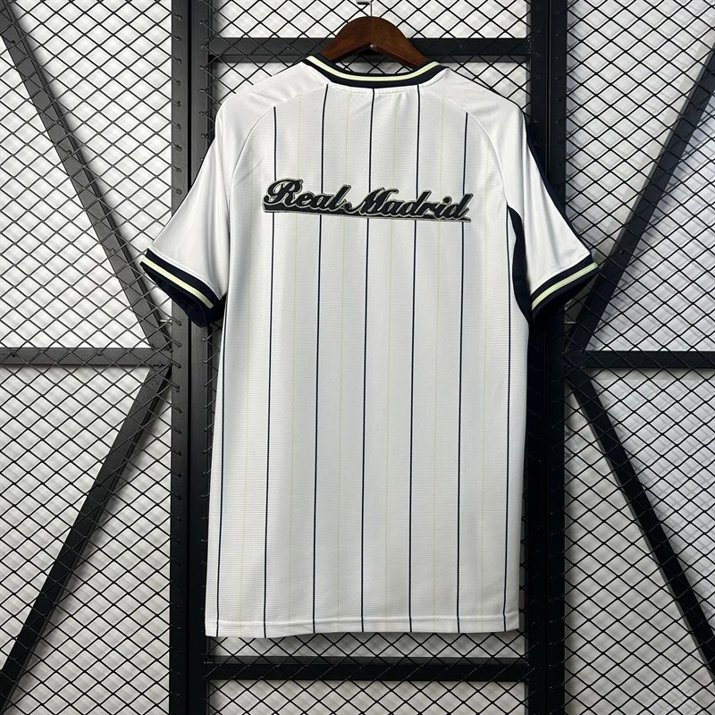 2025-26 Real Madrid Baseball uniform Football jersey