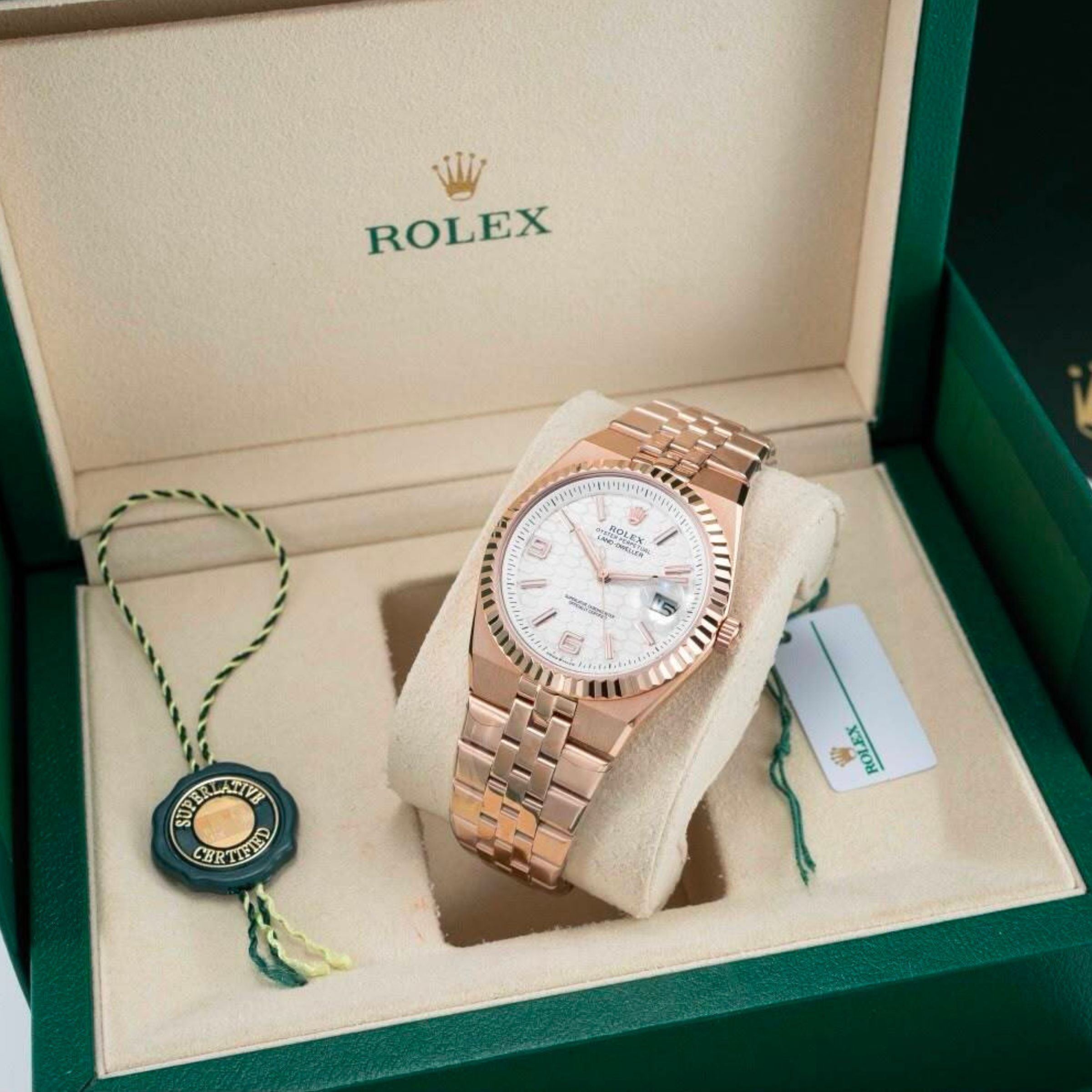 [Superclone] Rolex Land-Dweller 40mm Intense White Dial Flat Jubilee 127335