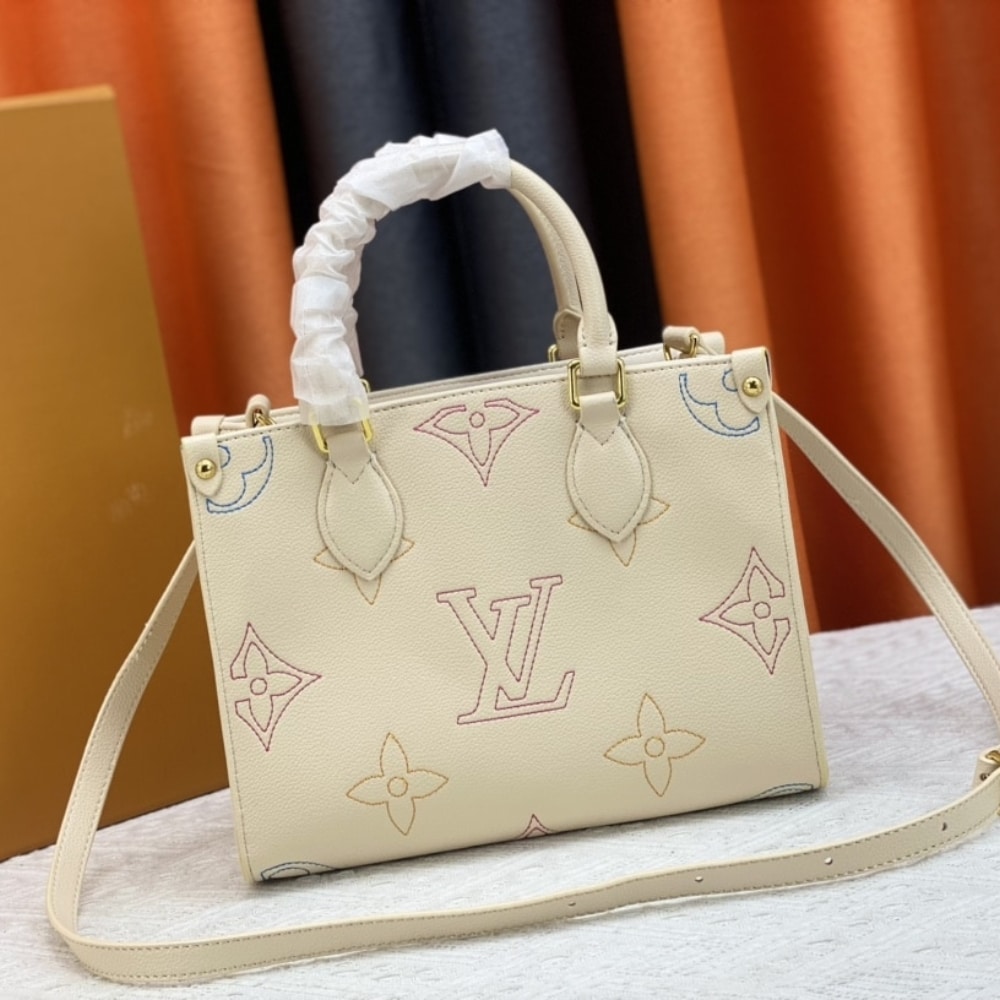 Louis Vuitton Onthego PM Monogram Pattern Beige 25Cm M46629