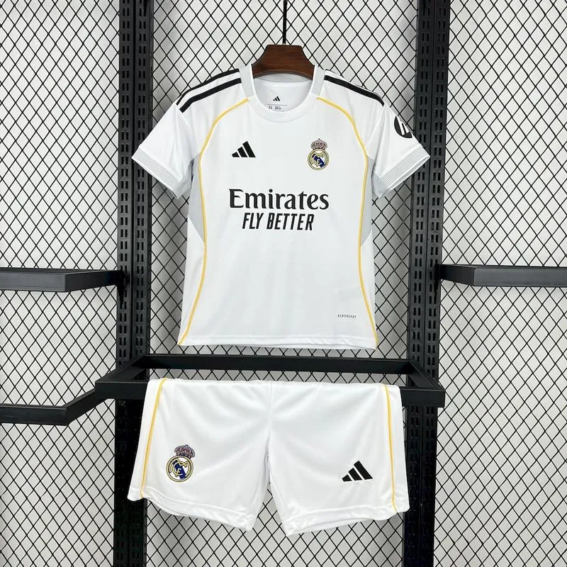 2025-26 Real Madrid home KIDS Football jersey