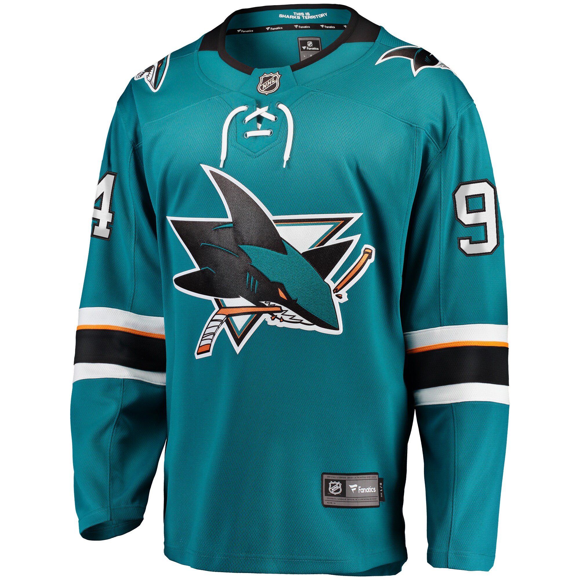 Alexander Barabanov San Jose Sharks Fanatics Home Breakaway Jersey – Teal