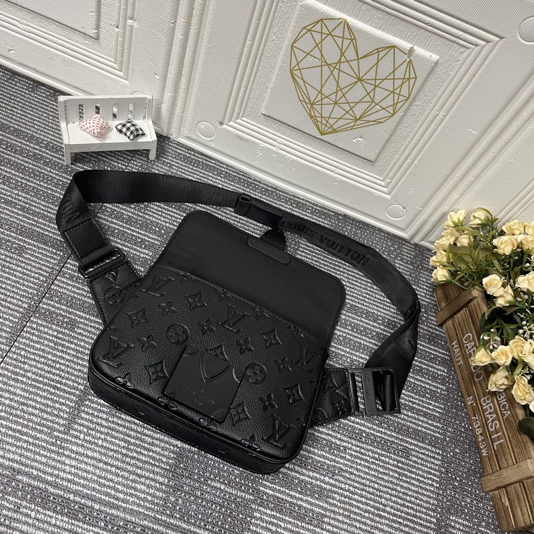 Louis Vuitton S Lock Sling Monogram Black Bag 21Cm M58487