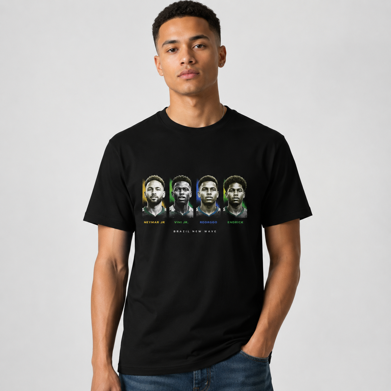 Brazilian Player Pure Cotton T-Shirt – Limited-Time Offer