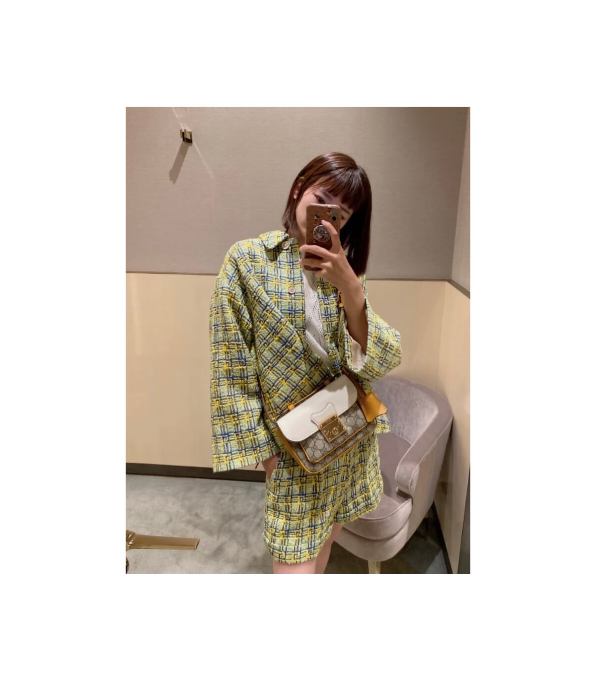 Gucci Padlock Mini Bag White