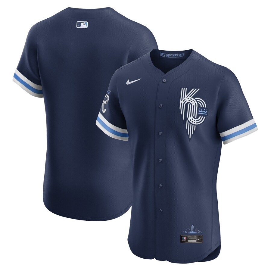 Kansas City Royals City Connect Elite Jersey Navy