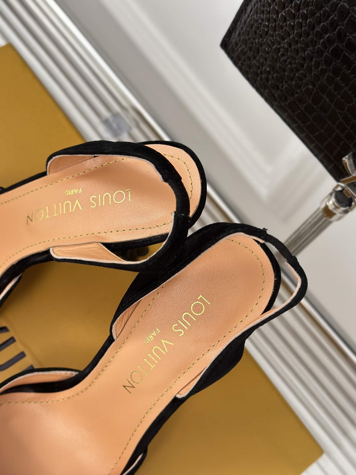Louis Vuitton Blossom Slingback Pump Black 1Ac8B4