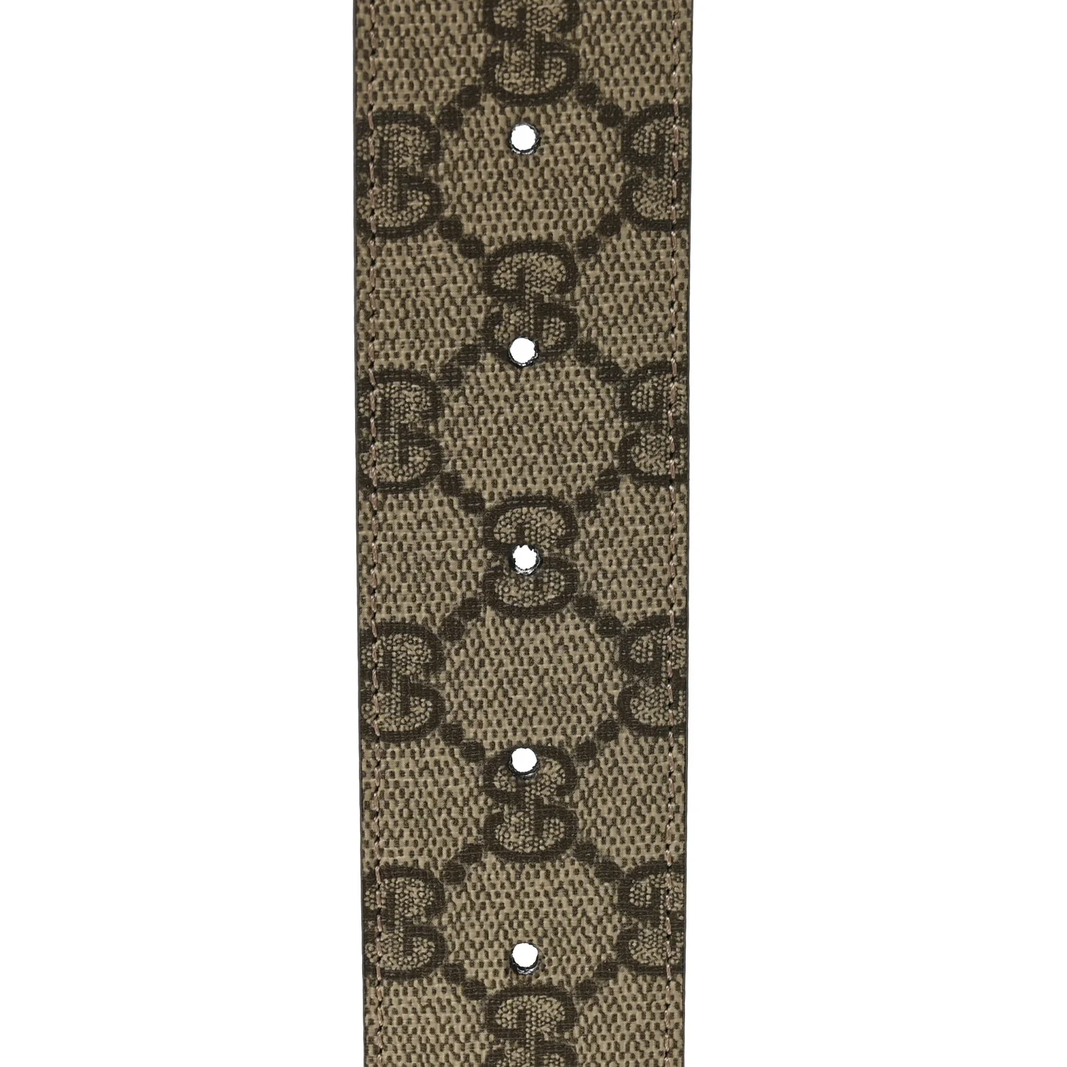 GG Supreme Monogram Plutone Calfskin Enamel Double G 40mm Belt 85 34 Beige Ebony Camelia