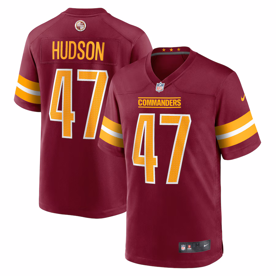 Khaleke Hudson Washington Commanders Nike  Game Jersey -  Burgundy