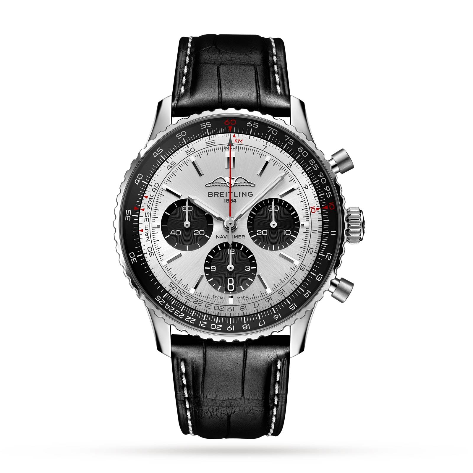 Breitling Navitimer B01 Chronograph 43mm Mens Watch Silver-P17532091
