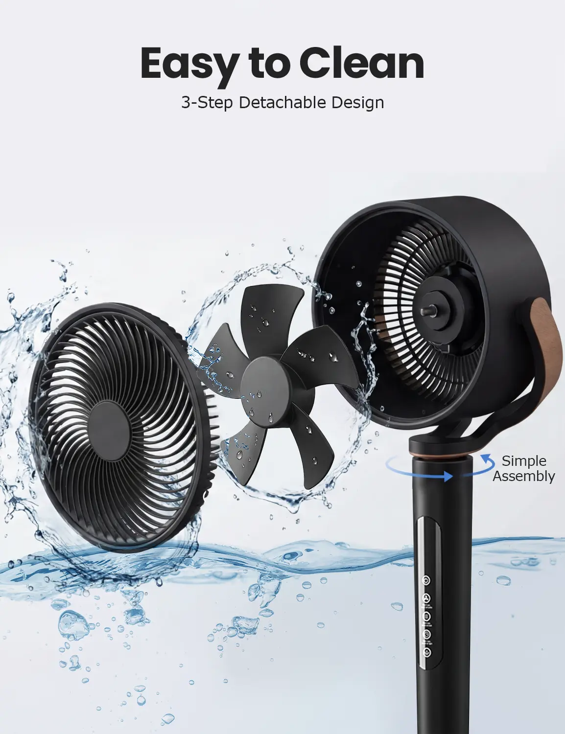 Flash Sale💥[Summervibes]Fan for Bedroom, 120° Oscillating Standing Fans