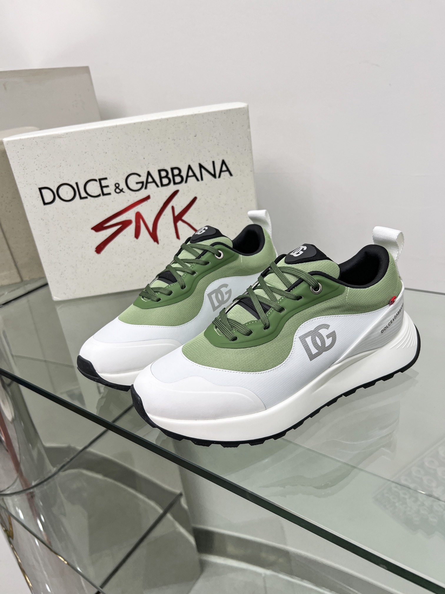 DOLCE & GABBANA Mixed-material sneakers
