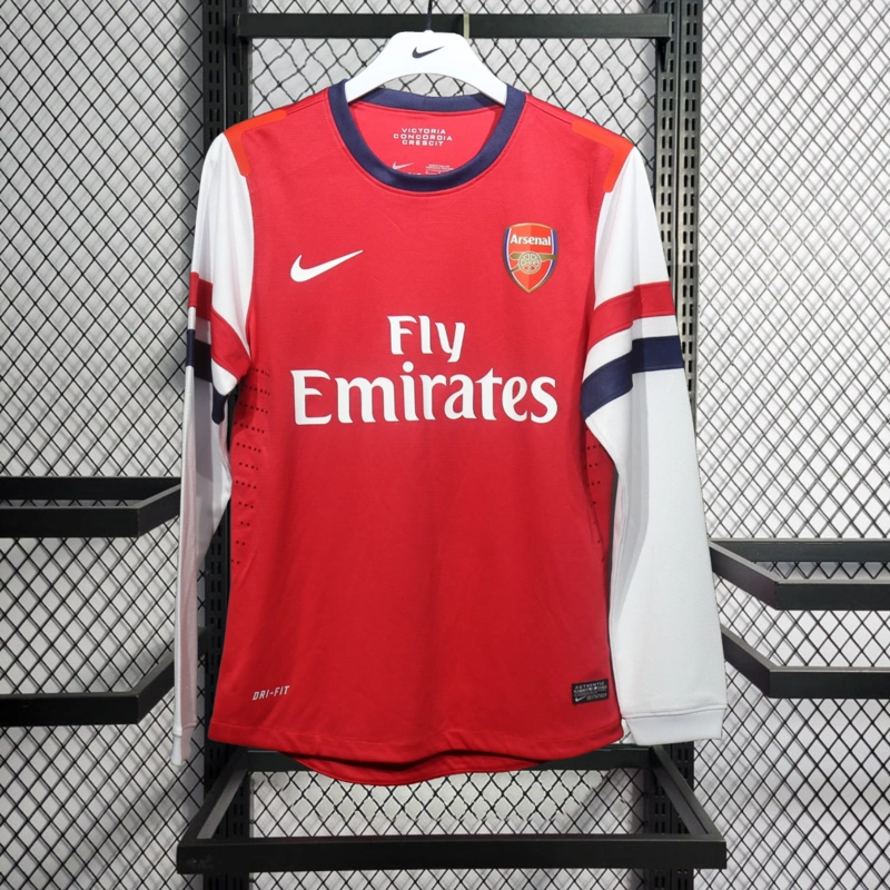 Retro Player 2012-13 Arsenal Home Long Sleeve Football jersey retro