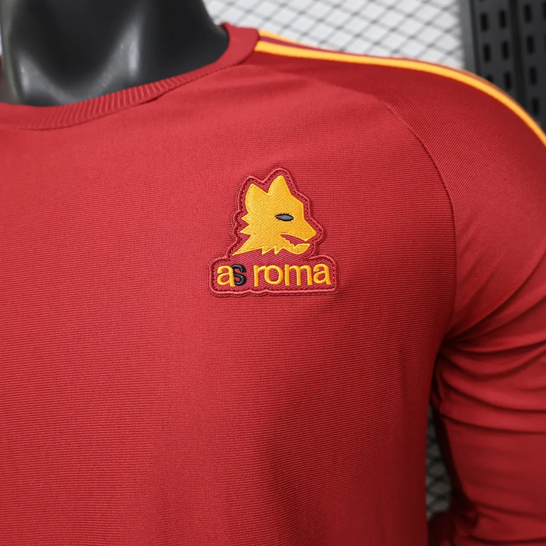 2026/27 Serie A AS Roma Team Football Jersey Player Version Long Sleeves - JerseyFun