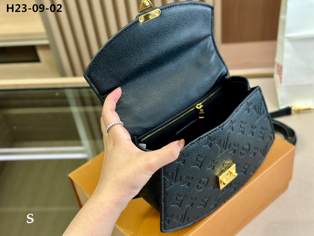 Louis Vuitton Tilsitt Bag Monogram Black 23Cm