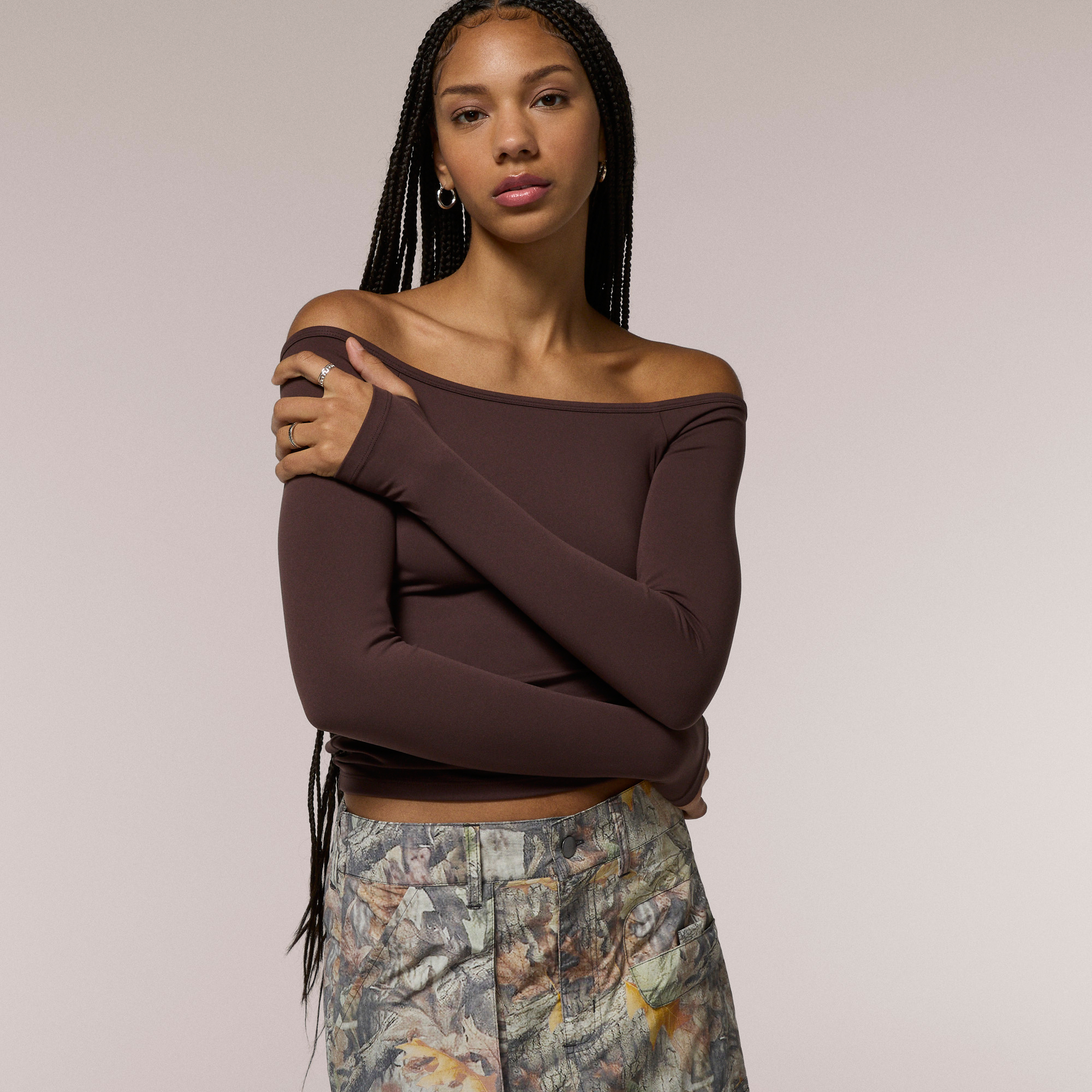 Cozi Yuli Off Shoulder Smoothing Top