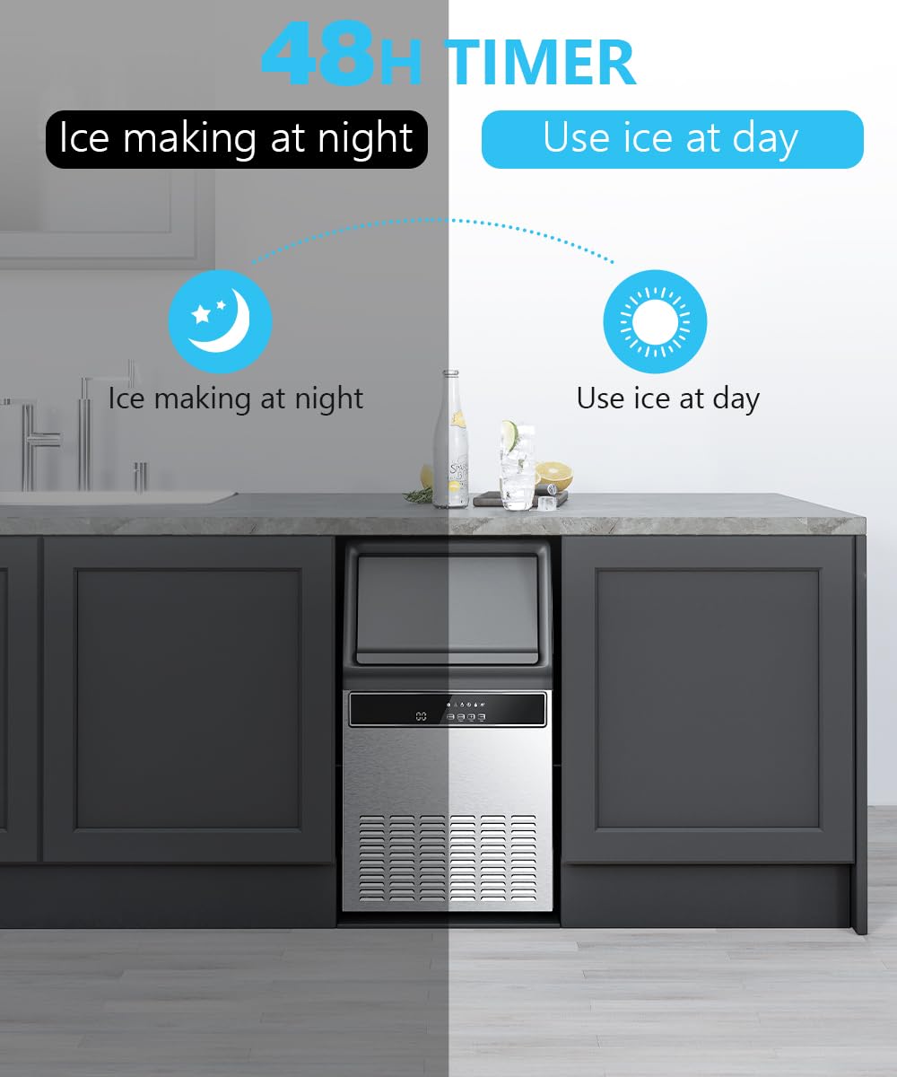🔥clearance sale🔥 100LBS/200LBS/265LBS  Freestanding Commercial Ice Maker