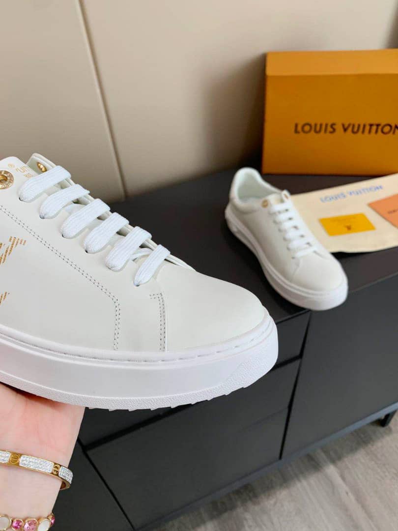 Louis Vuitton Time Out Sneaker White And Yellow