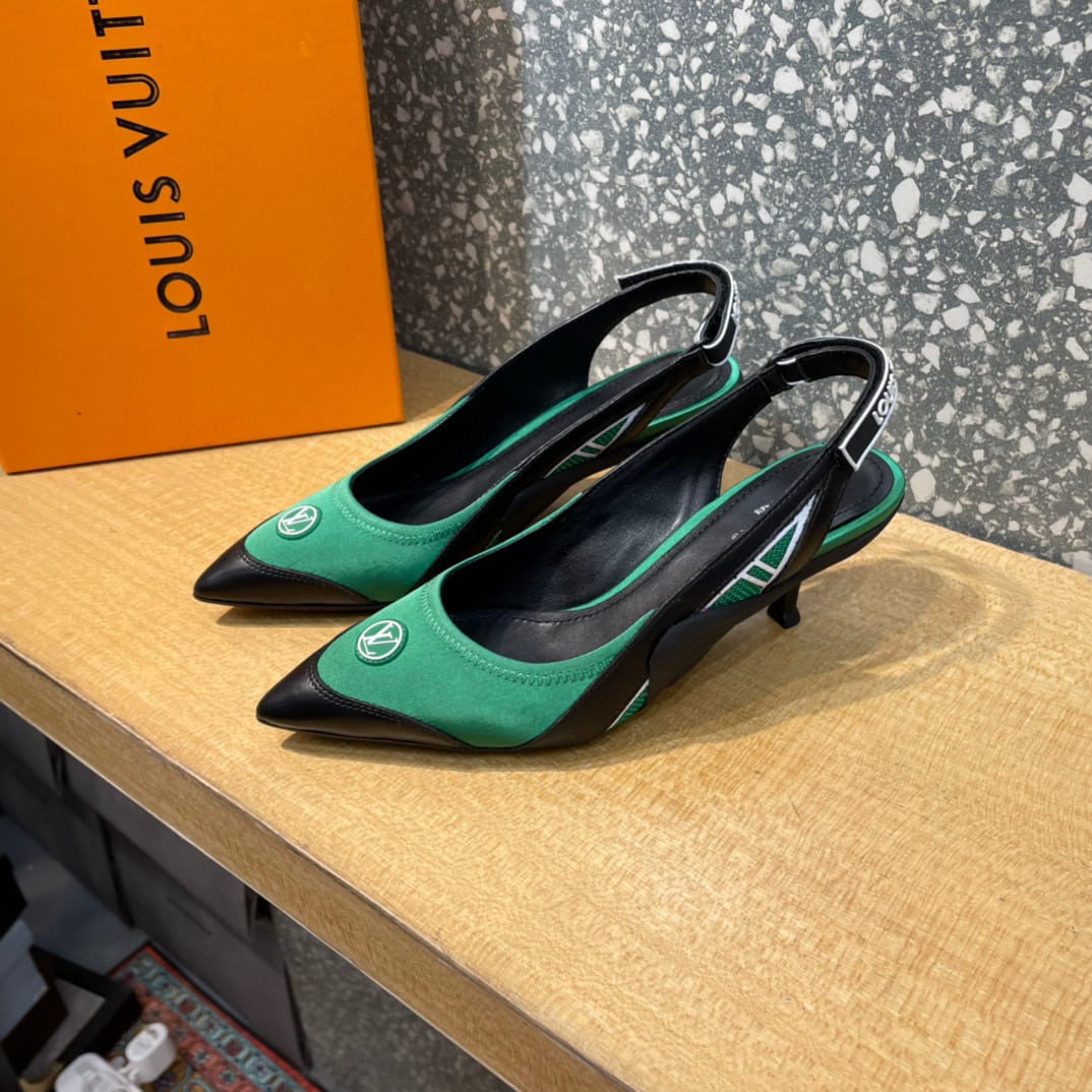 Louis Vuitton Archlight Slingback Pumps Green