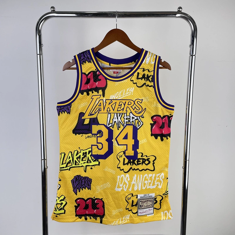 1996-97 NBA Lakers  34 O'NEAL Basketball Jersey