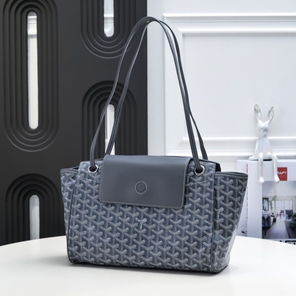 GOYARD ROUETTE SOUPLE BAG GREY 31CM